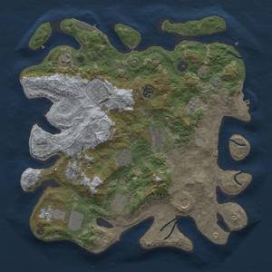 Thumbnail Rust Map: Procedural Map, Size: 3750, Seed: 577900905, 18 Monuments