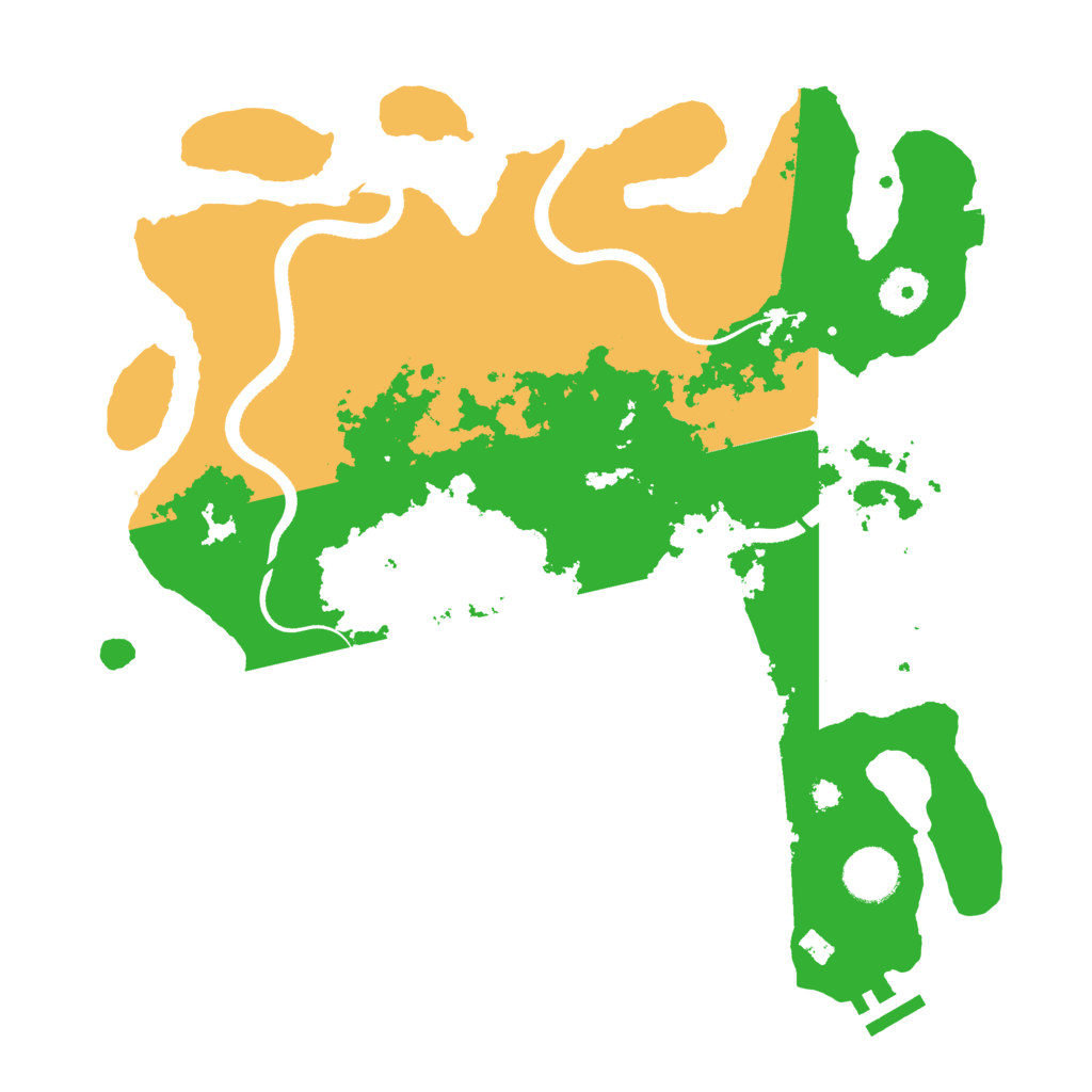 Biome Rust Map: Procedural Map, Size: 3500, Seed: 10596299