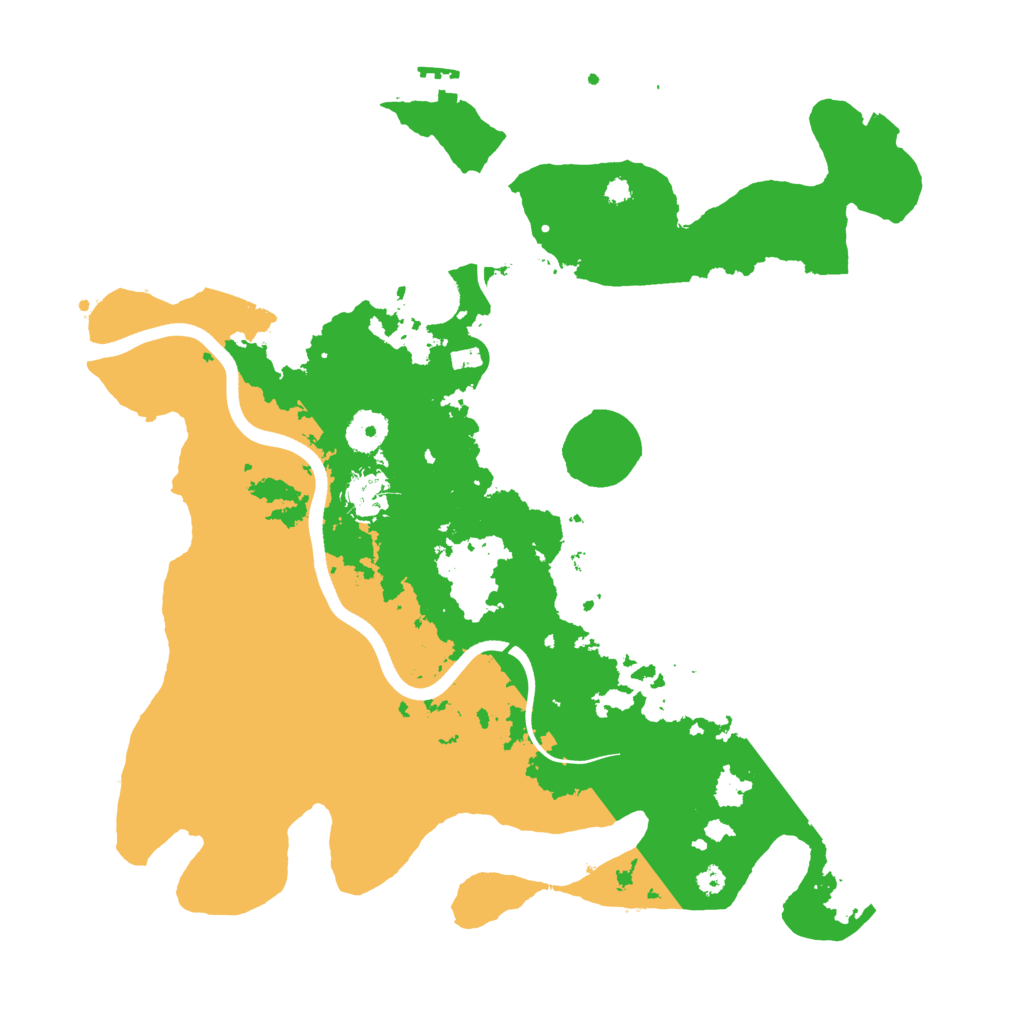 Biome Rust Map: Procedural Map, Size: 3700, Seed: 2024296812