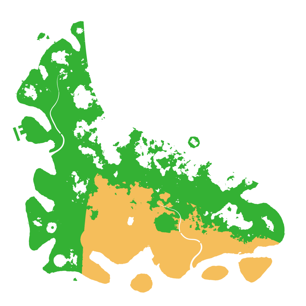 Biome Rust Map: Procedural Map, Size: 4400, Seed: 23384278