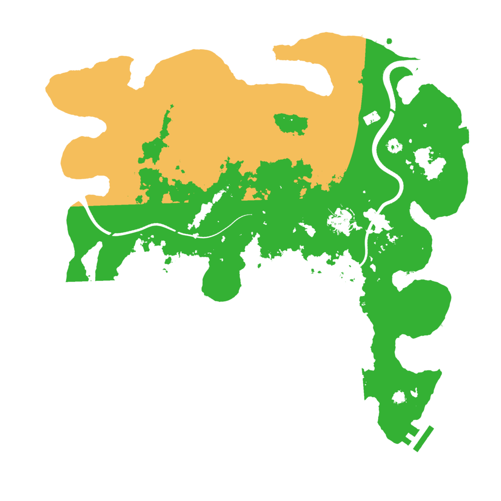 Biome Rust Map: Procedural Map, Size: 3500, Seed: 504701863