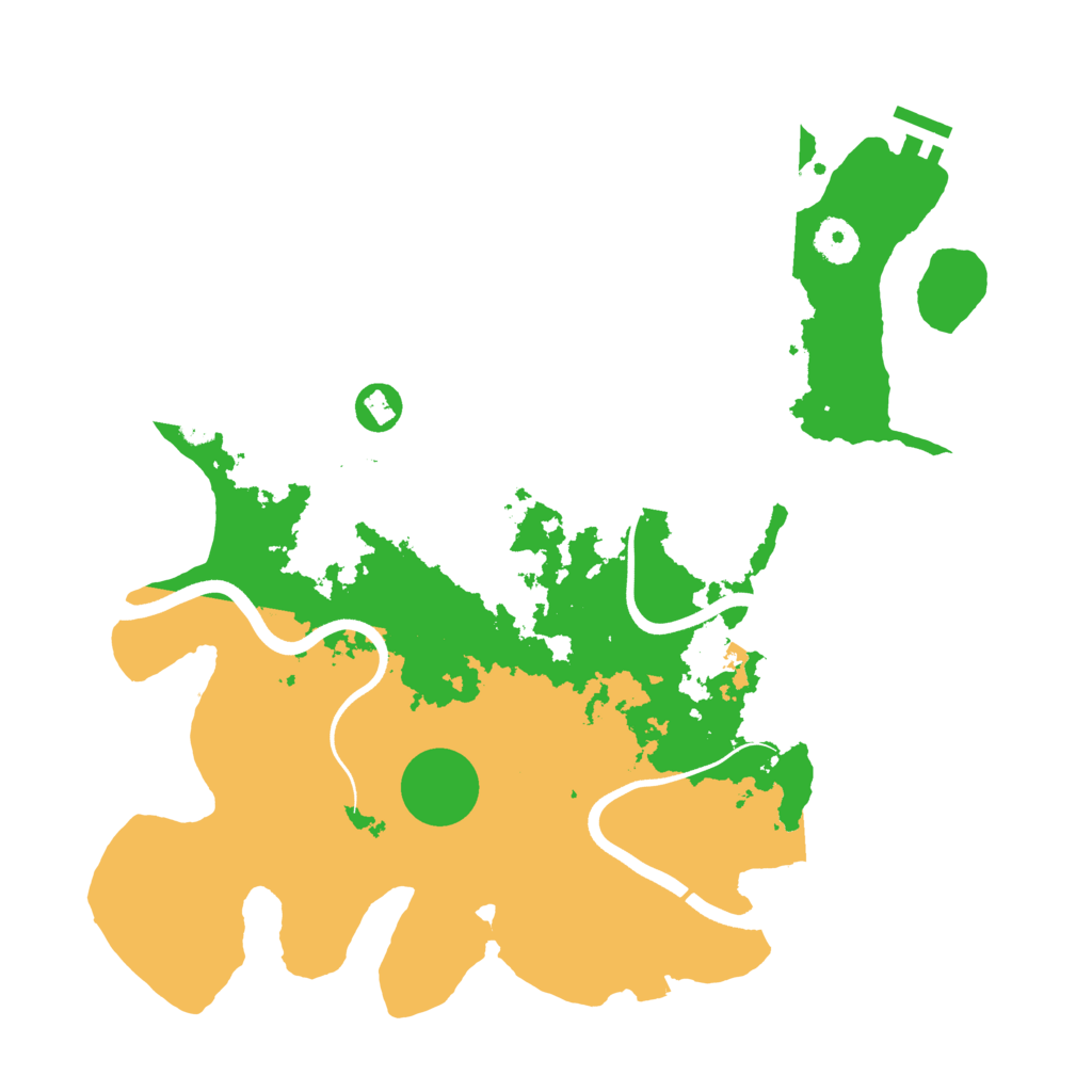 Biome Rust Map: Procedural Map, Size: 3700, Seed: 30321740