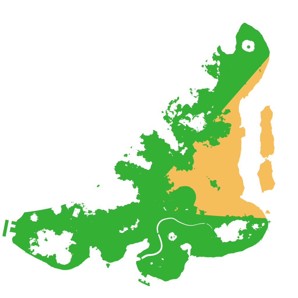 Biome Rust Map: Procedural Map, Size: 3600, Seed: 23995813