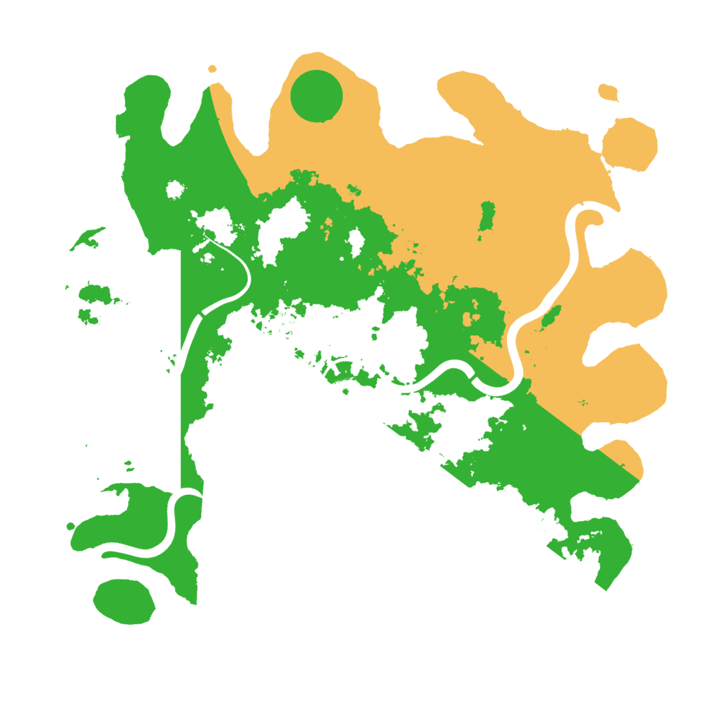 Biome Rust Map: Procedural Map, Size: 3650, Seed: 66018694