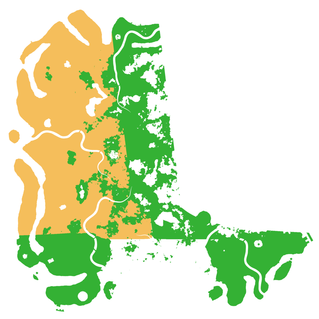 Biome Rust Map: Procedural Map, Size: 6000, Seed: 79319700
