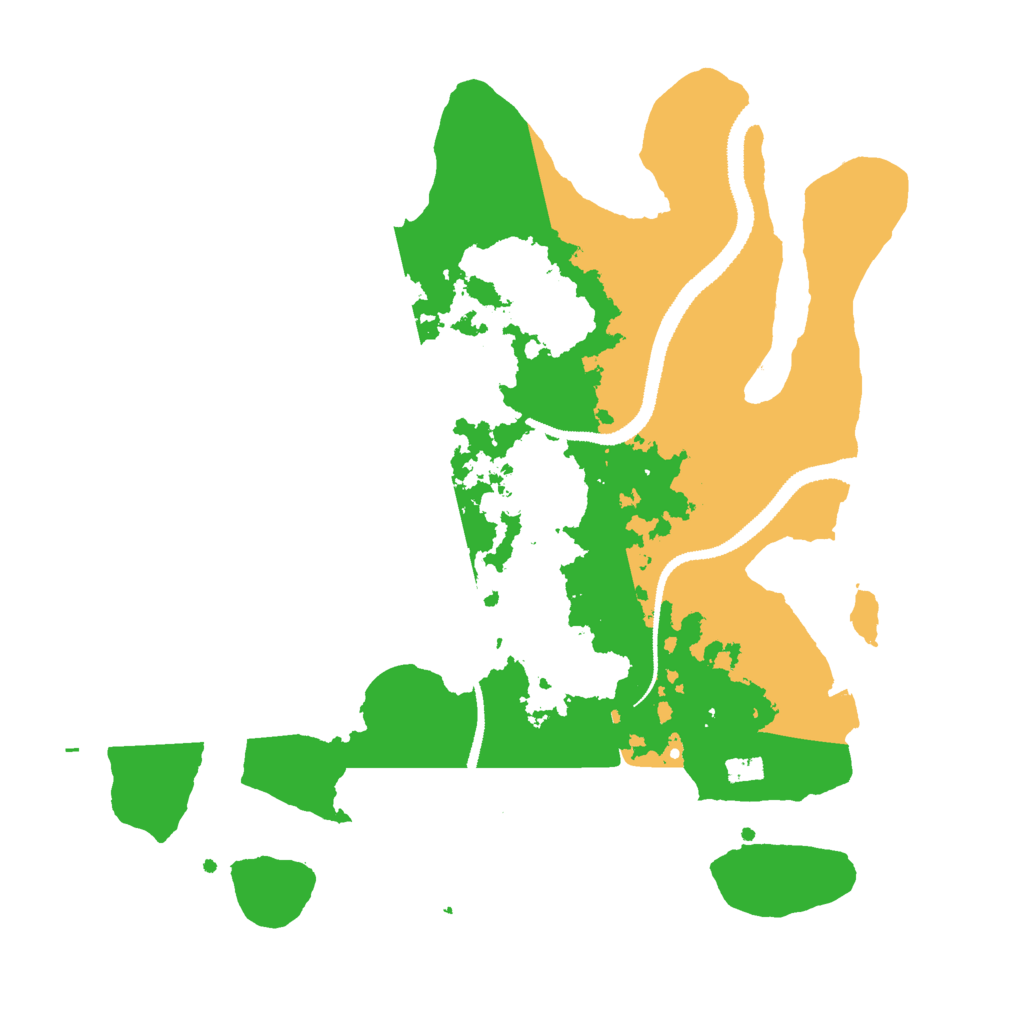 Biome Rust Map: Procedural Map, Size: 3000, Seed: 1284363871