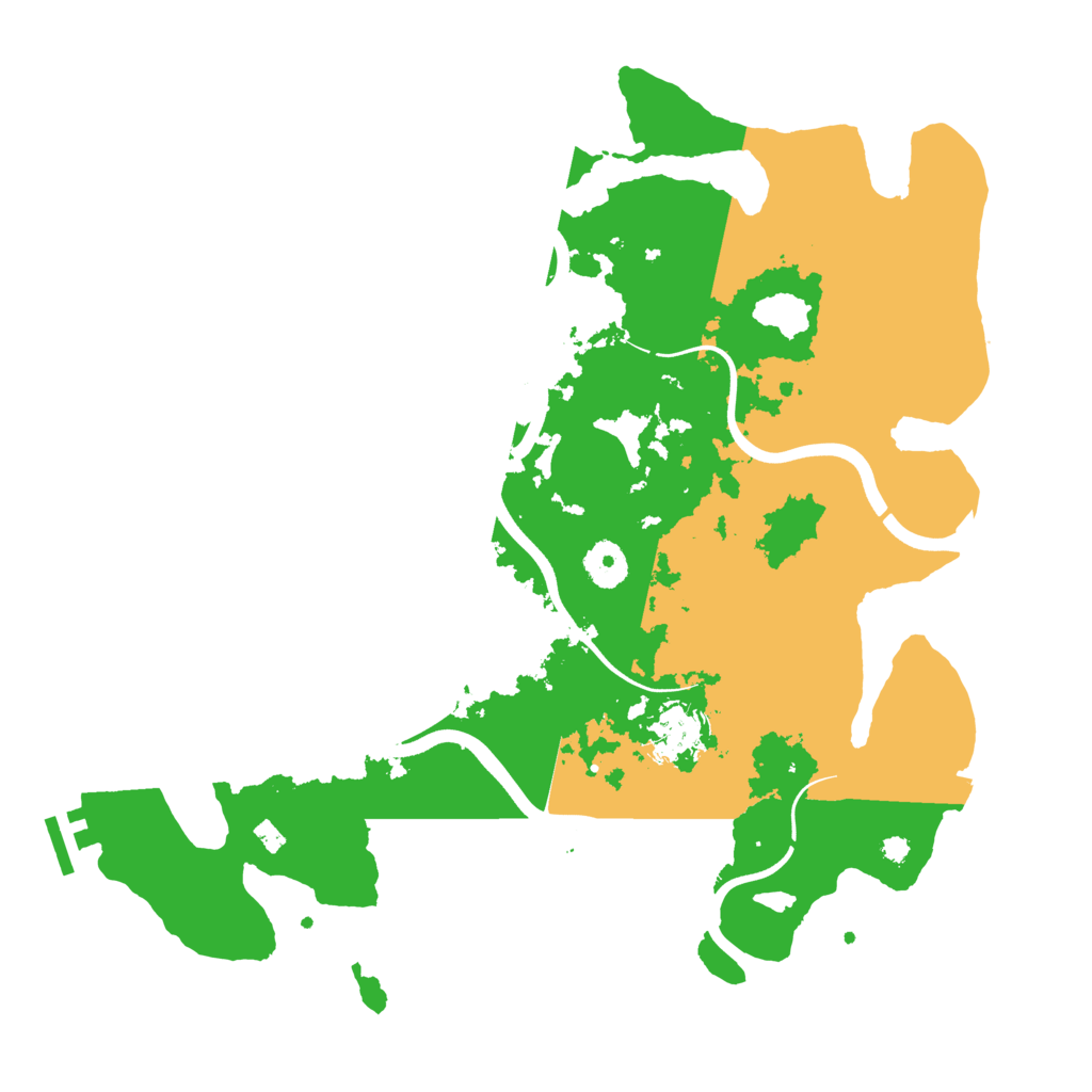 Biome Rust Map: Procedural Map, Size: 3700, Seed: 1566219785