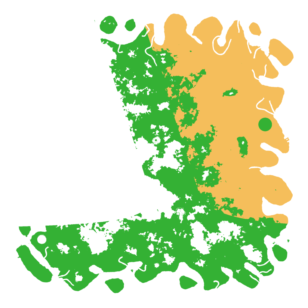 Biome Rust Map: Procedural Map, Size: 6000, Seed: 266280918