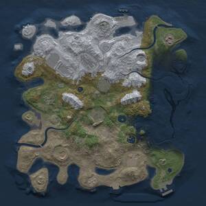 Thumbnail Rust Map: Procedural Map, Size: 3750, Seed: 751690196, 16 Monuments