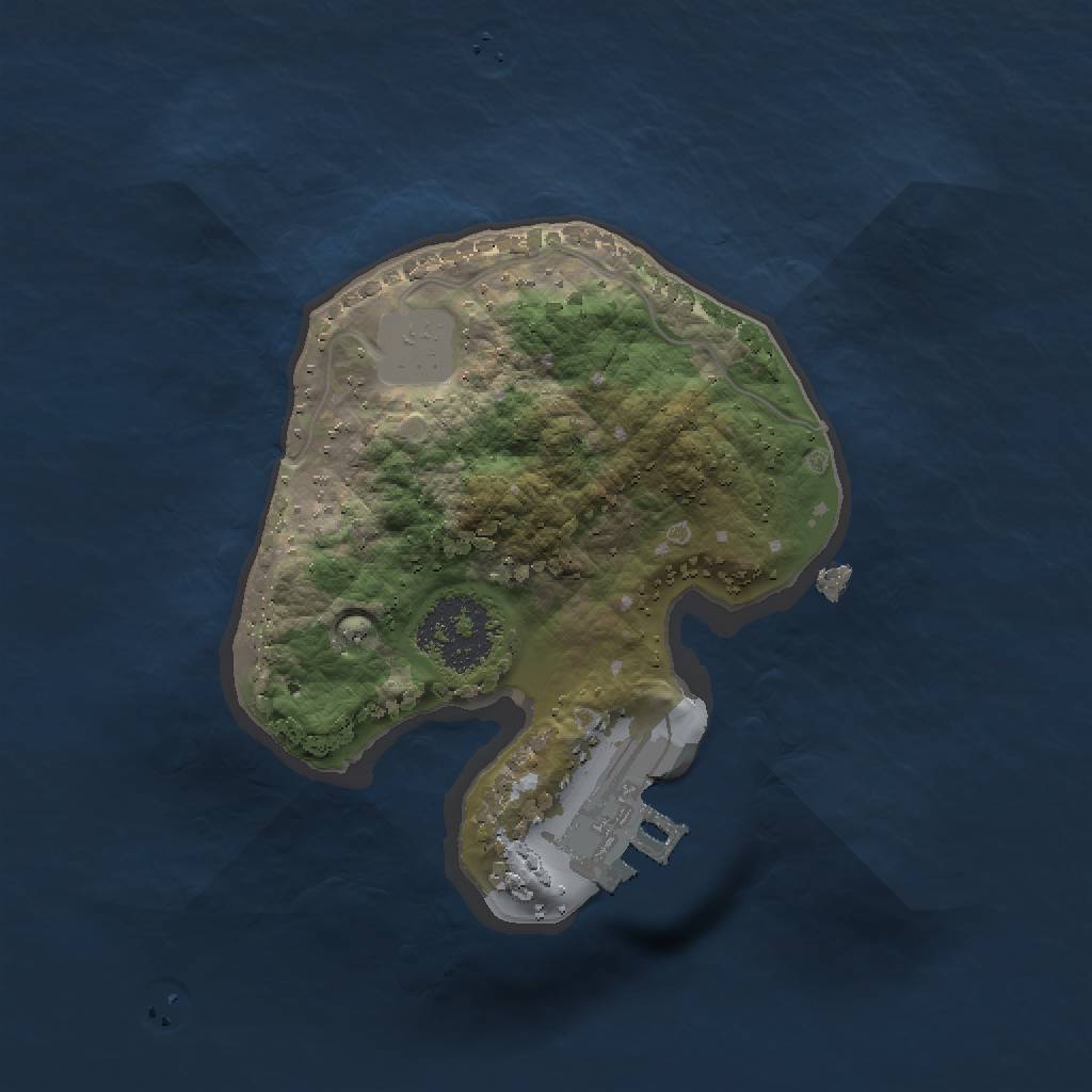 Rust Map: Procedural Map, Size: 1500, Seed: 1310060726, 4 Monuments