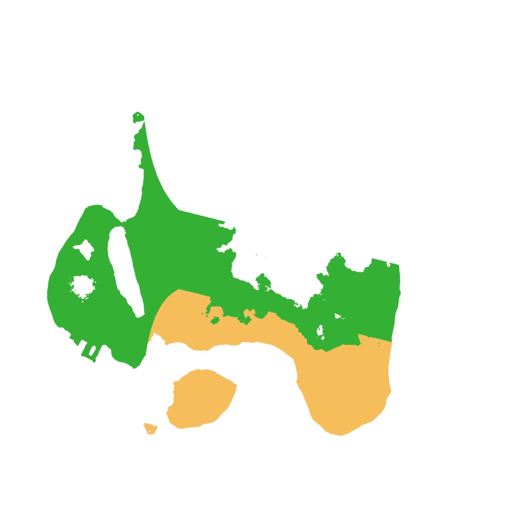 Biome Rust Map: Procedural Map, Size: 2000, Seed: 43201