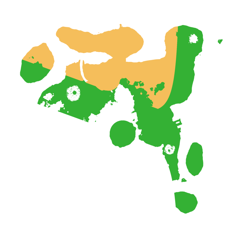 Biome Rust Map: Procedural Map, Size: 2500, Seed: 1940440308