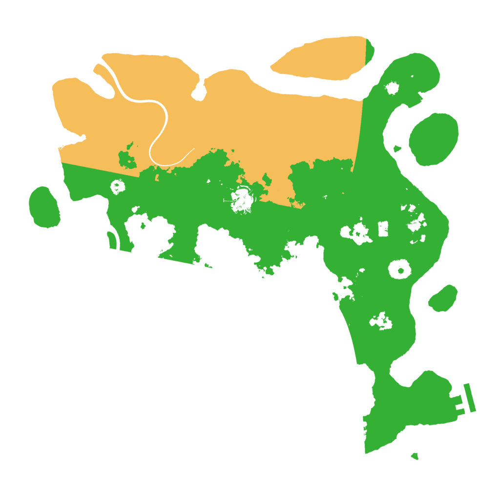 Biome Rust Map: Procedural Map, Size: 3500, Seed: 38281321