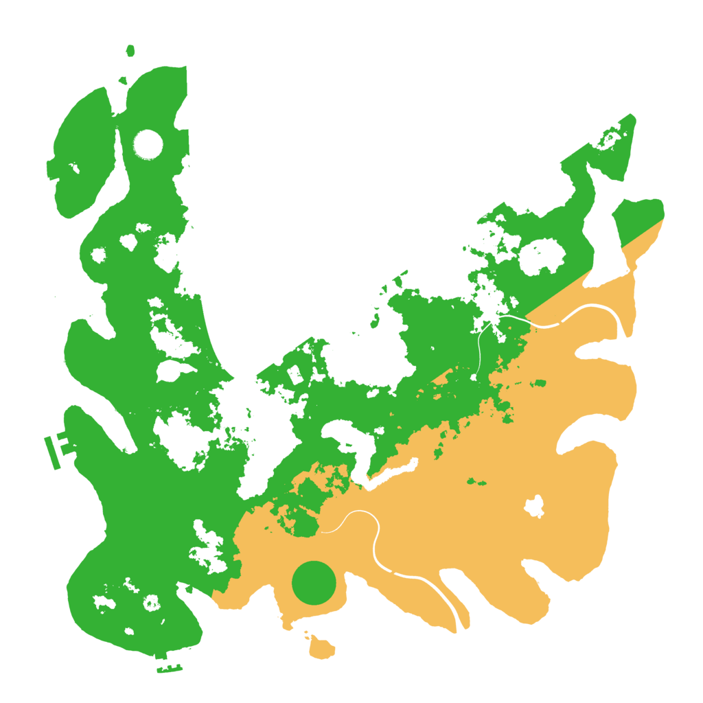 Biome Rust Map: Procedural Map, Size: 4200, Seed: 5342507