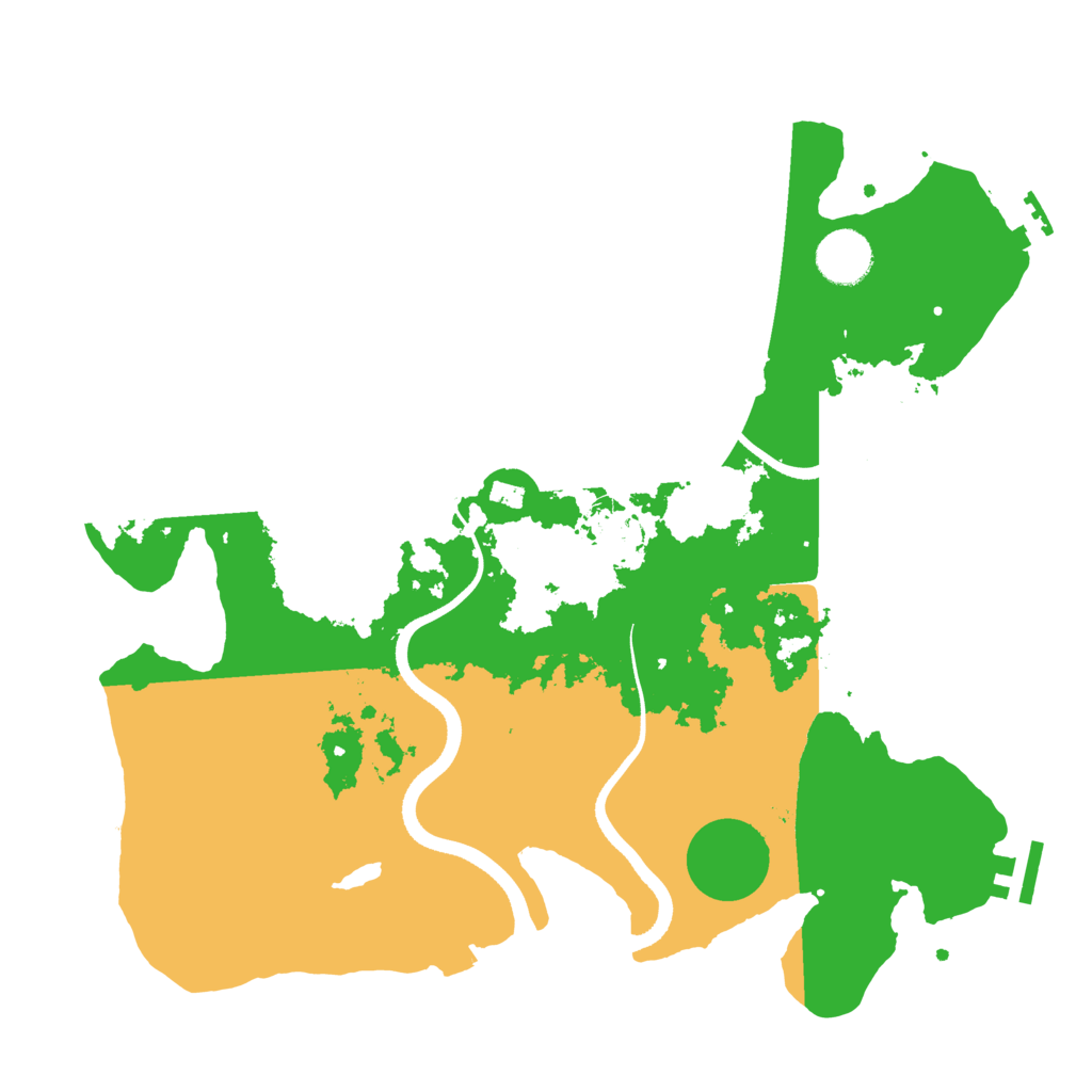 Biome Rust Map: Procedural Map, Size: 3500, Seed: 12052023