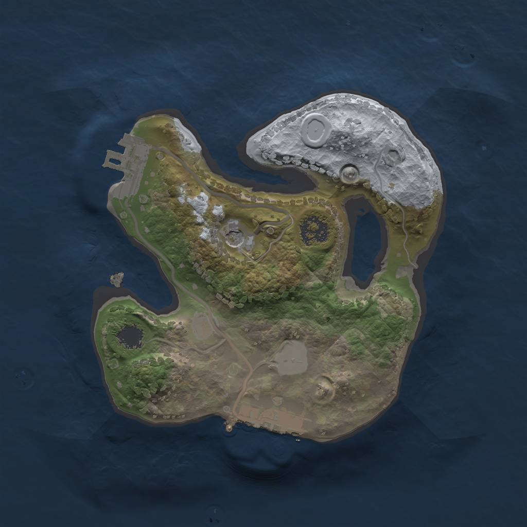 Rust Map: Procedural Map, Size: 1800, Seed: 2081254049, 6 Monuments