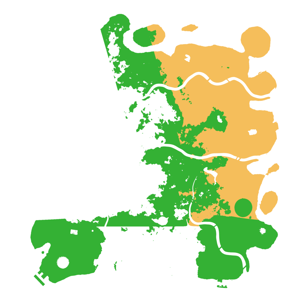 Biome Rust Map: Procedural Map, Size: 4500, Seed: 1968007050