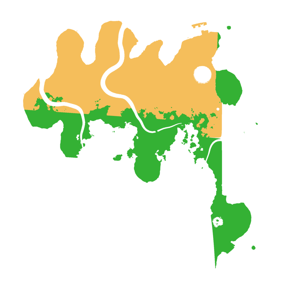 Biome Rust Map: Procedural Map, Size: 3000, Seed: 487321