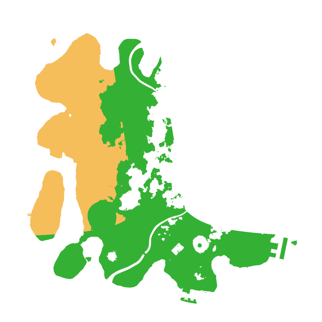 Biome Rust Map: Procedural Map, Size: 3000, Seed: 9945