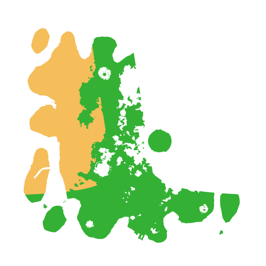 Biome Rust Map: Procedural Map, Size: 3200, Seed: 9945