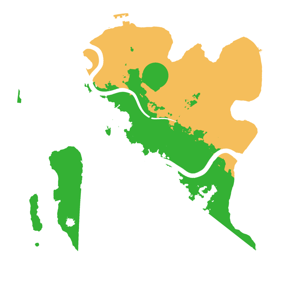 Biome Rust Map: Procedural Map, Size: 3000, Seed: 1617713185