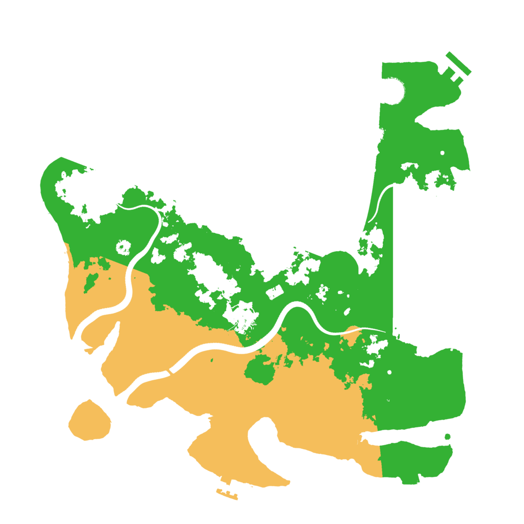 Biome Rust Map: Procedural Map, Size: 3500, Seed: 535324242