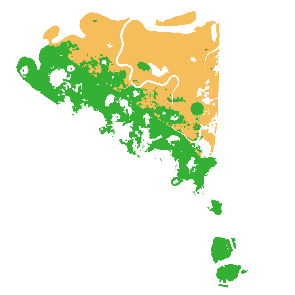 Biome Rust Map: Procedural Map, Size: 6000, Seed: 9069