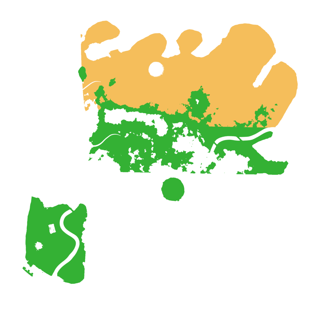 Biome Rust Map: Procedural Map, Size: 3700, Seed: 329067666