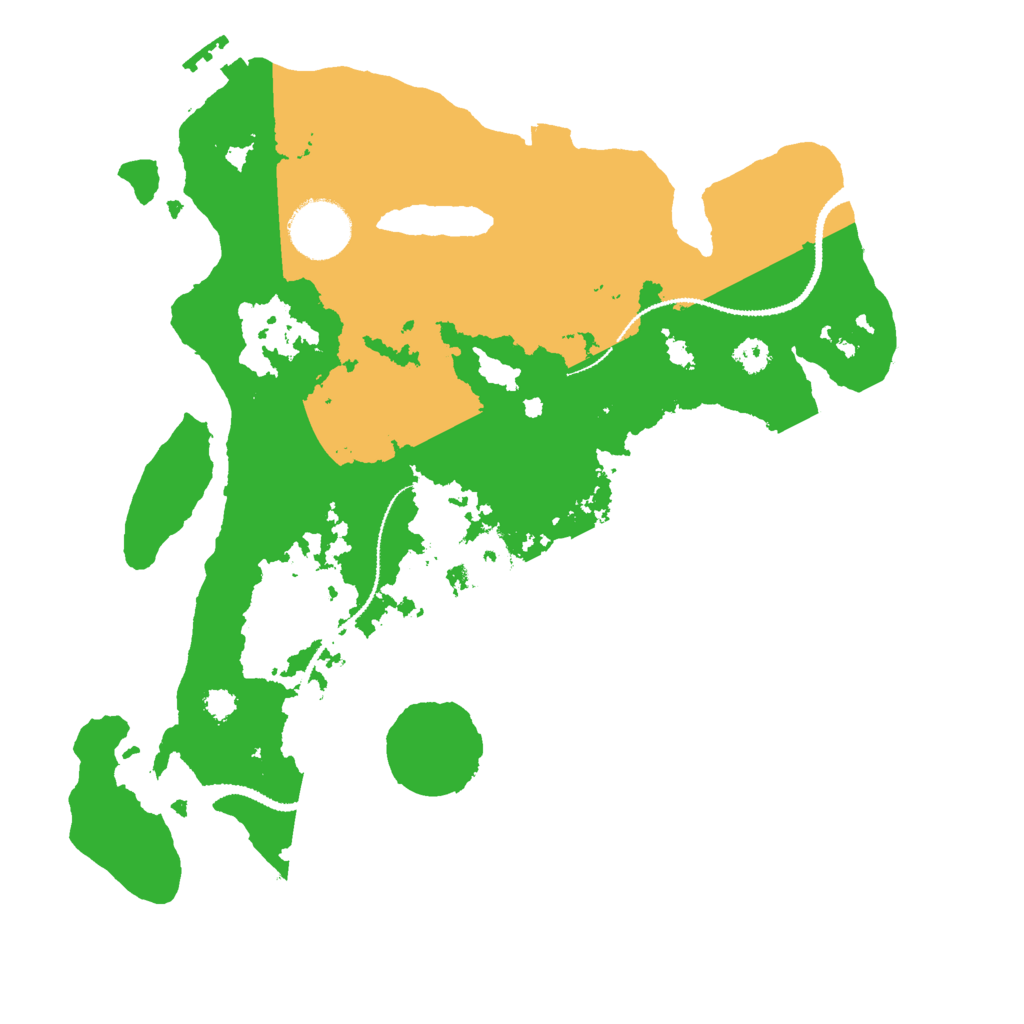 Biome Rust Map: Procedural Map, Size: 3000, Seed: 496670924