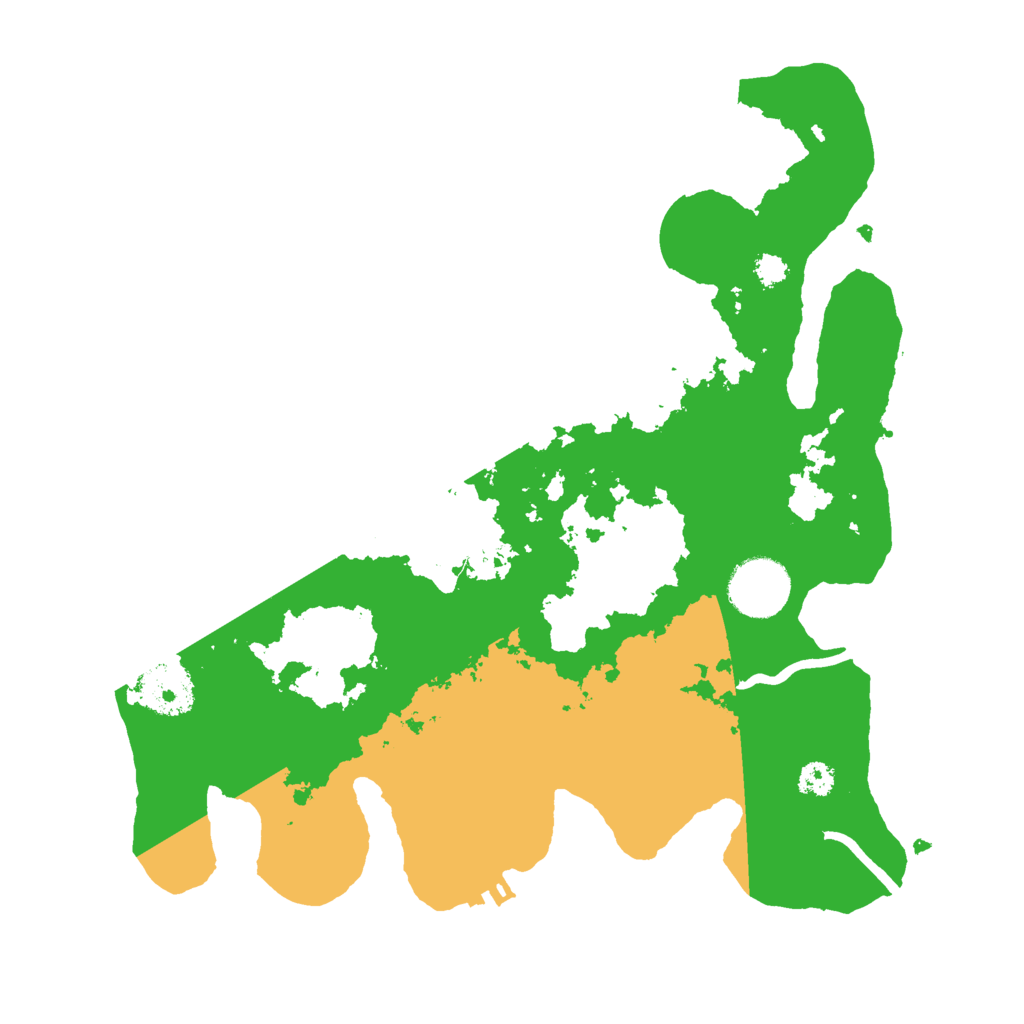 Biome Rust Map: Procedural Map, Size: 3000, Seed: 8214379