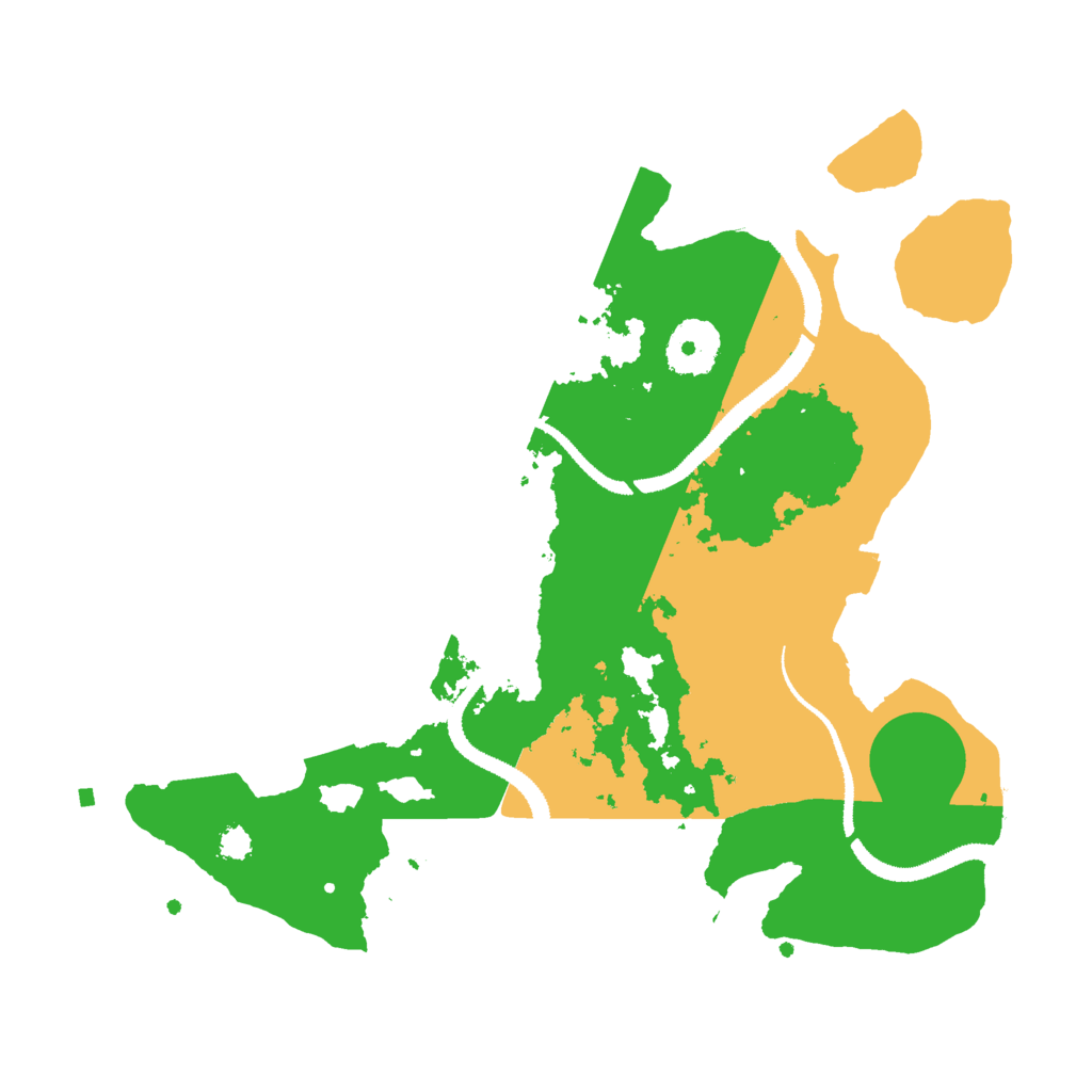Biome Rust Map: Procedural Map, Size: 3000, Seed: 24960