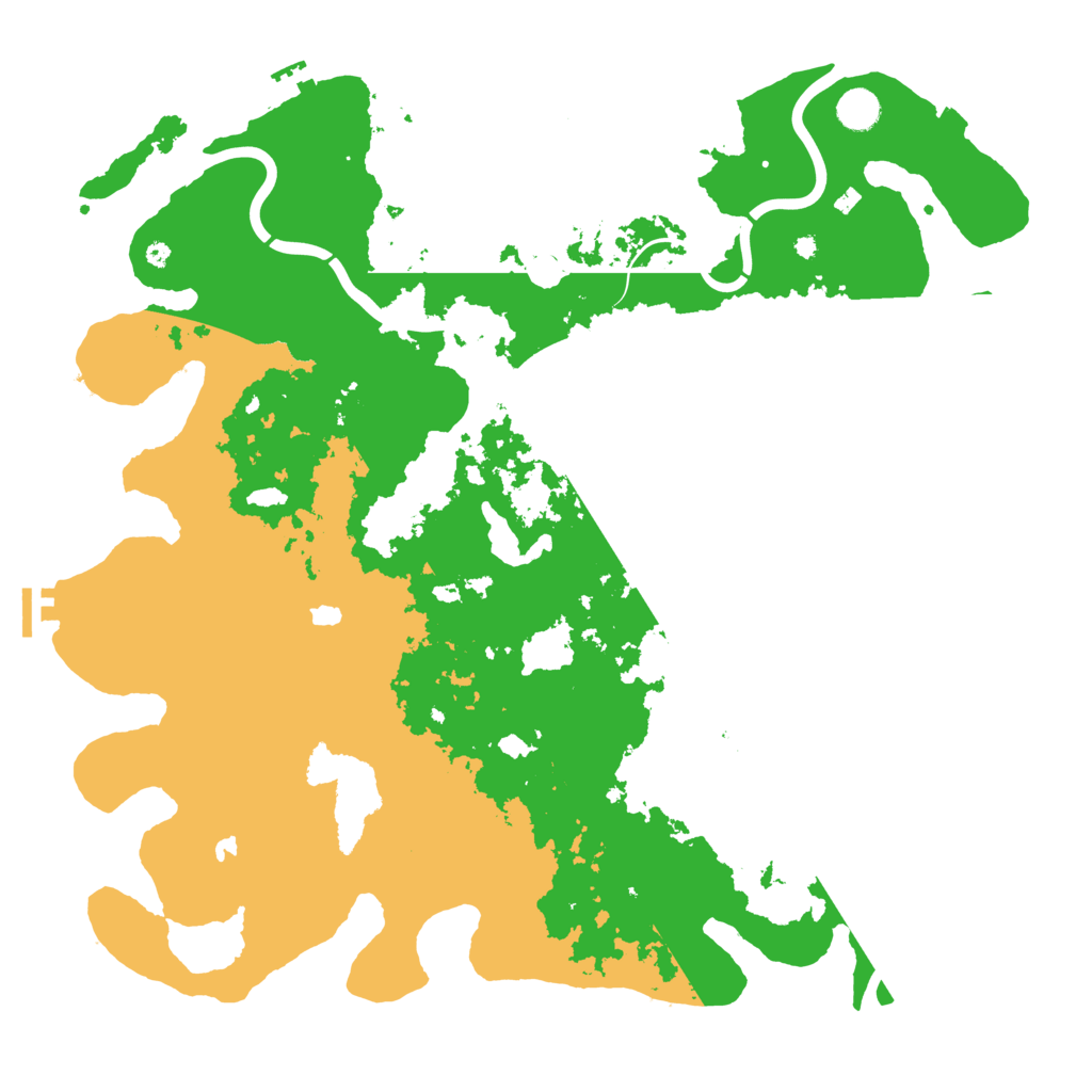 Biome Rust Map: Procedural Map, Size: 4500, Seed: 460135377