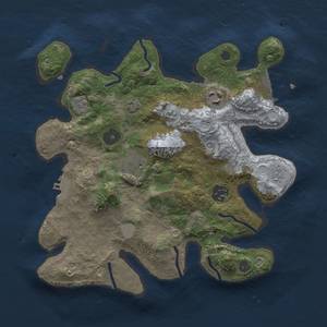 Thumbnail Rust Map: Procedural Map, Size: 3000, Seed: 921448499, 12 Monuments