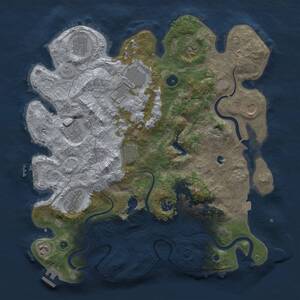 Thumbnail Rust Map: Procedural Map, Size: 4000, Seed: 1892745937, 16 Monuments