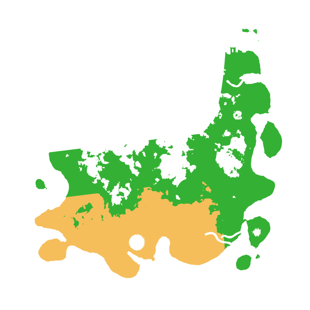 Biome Rust Map: Procedural Map, Size: 3500, Seed: 51459