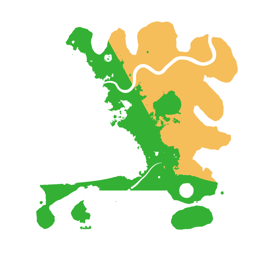 Biome Rust Map: Procedural Map, Size: 3300, Seed: 34804572