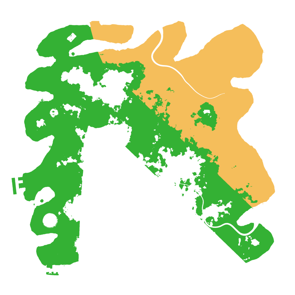 Biome Rust Map: Procedural Map, Size: 3600, Seed: 93884338