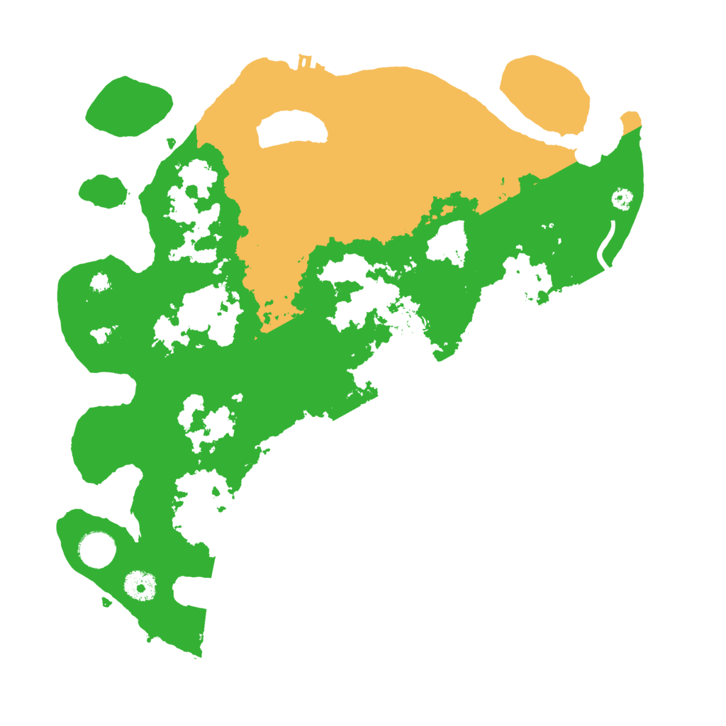 Biome Rust Map: Procedural Map, Size: 3500, Seed: 79410