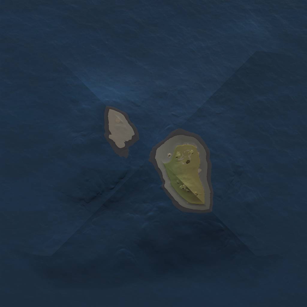 Rust Map: Procedural Map, Size: 1000, Seed: 10101101, 3 Monuments