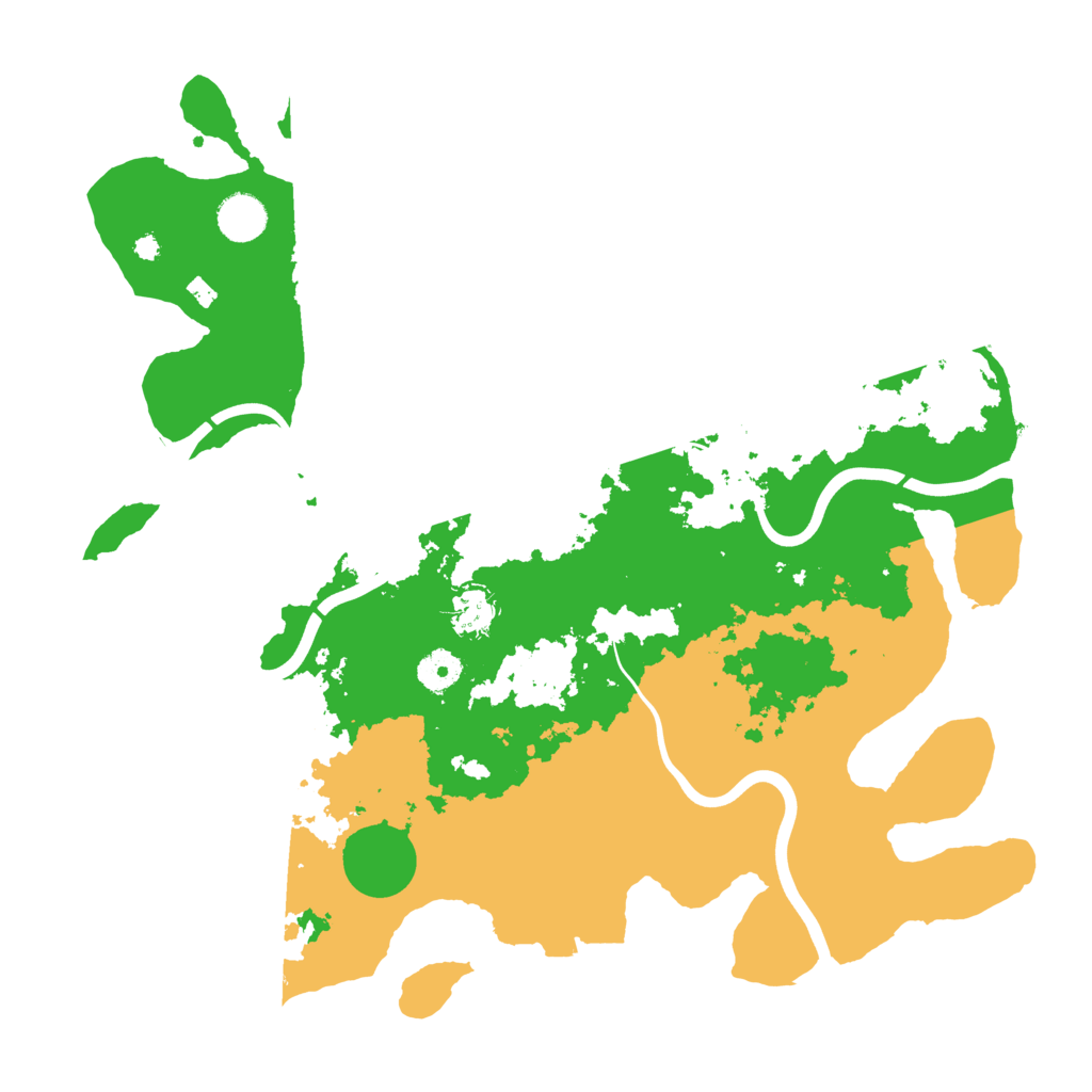 Biome Rust Map: Procedural Map, Size: 3950, Seed: 50632195
