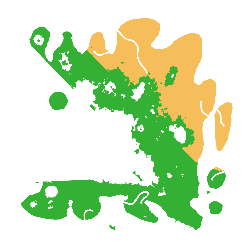 Biome Rust Map: Procedural Map, Size: 3700, Seed: 513946042