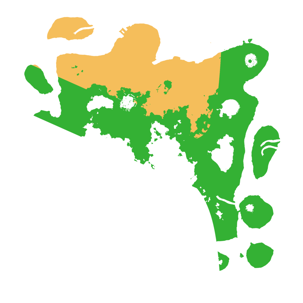 Biome Rust Map: Procedural Map, Size: 3500, Seed: 57571430