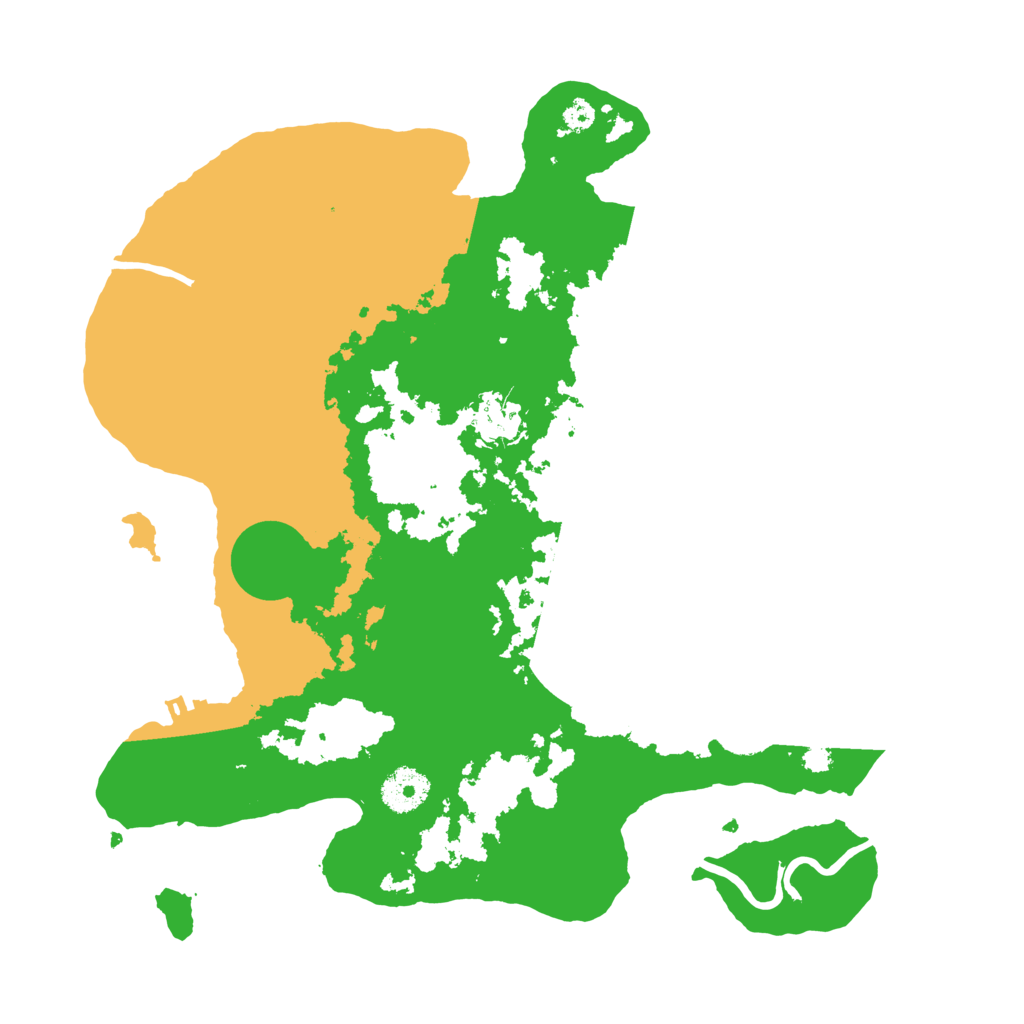 Biome Rust Map: Procedural Map, Size: 3400, Seed: 23807553