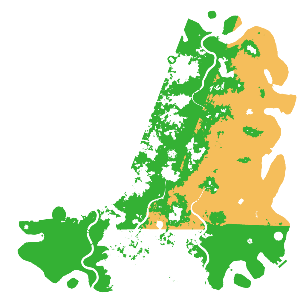 Biome Rust Map: Procedural Map, Size: 6000, Seed: 2107922314