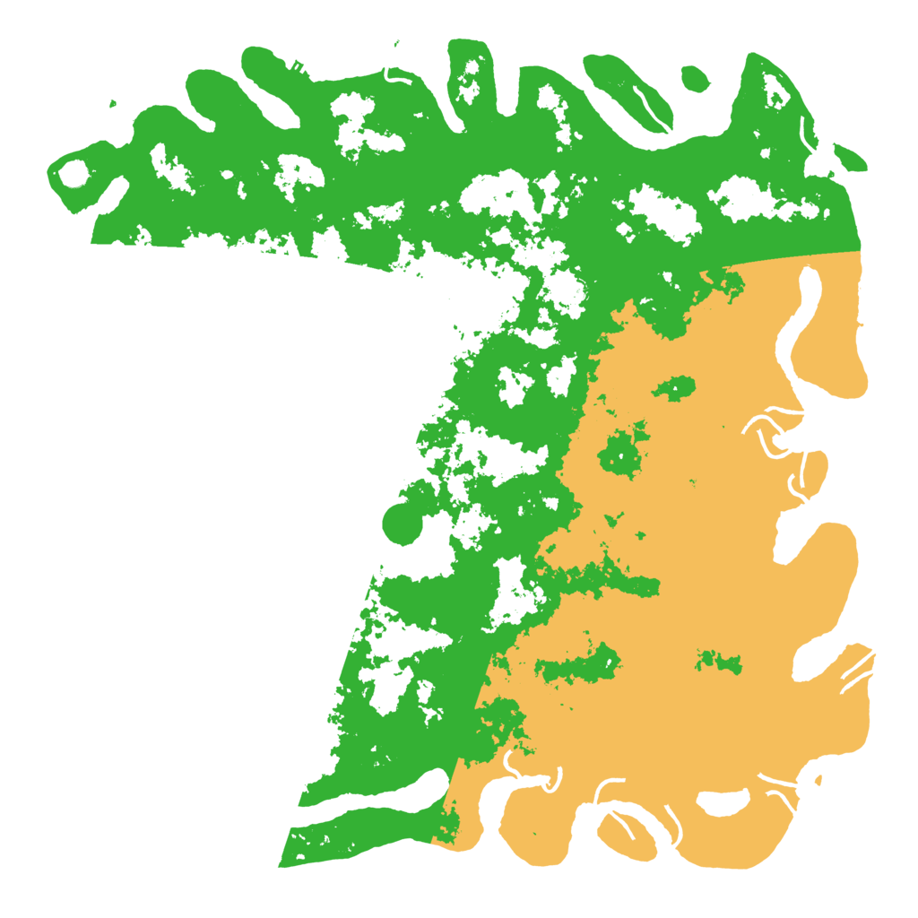 Biome Rust Map: Procedural Map, Size: 6000, Seed: 9981