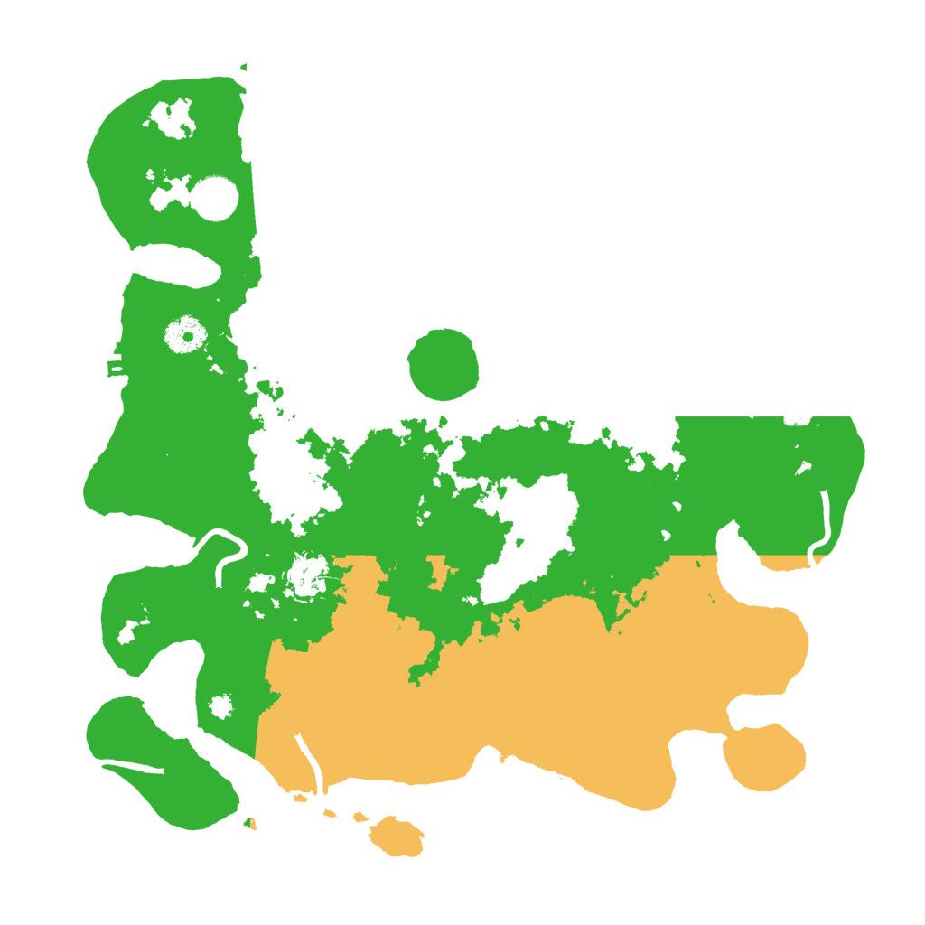 Biome Rust Map: Procedural Map, Size: 3600, Seed: 484505737