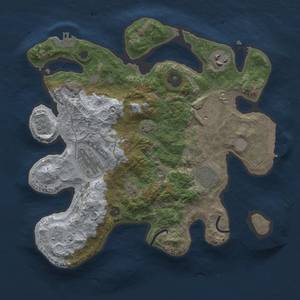 Thumbnail Rust Map: Procedural Map, Size: 3000, Seed: 769707202, 13 Monuments