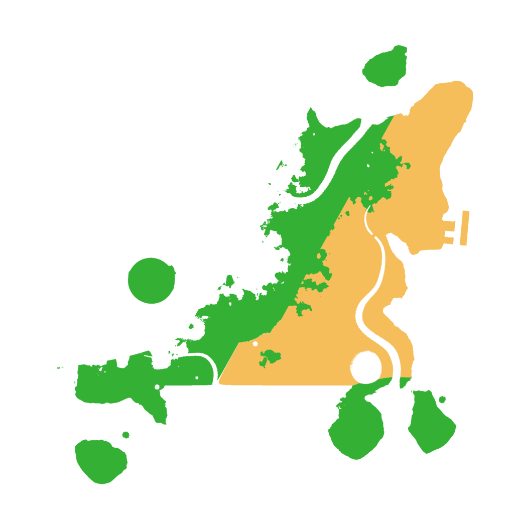 Biome Rust Map: Procedural Map, Size: 3000, Seed: 20864