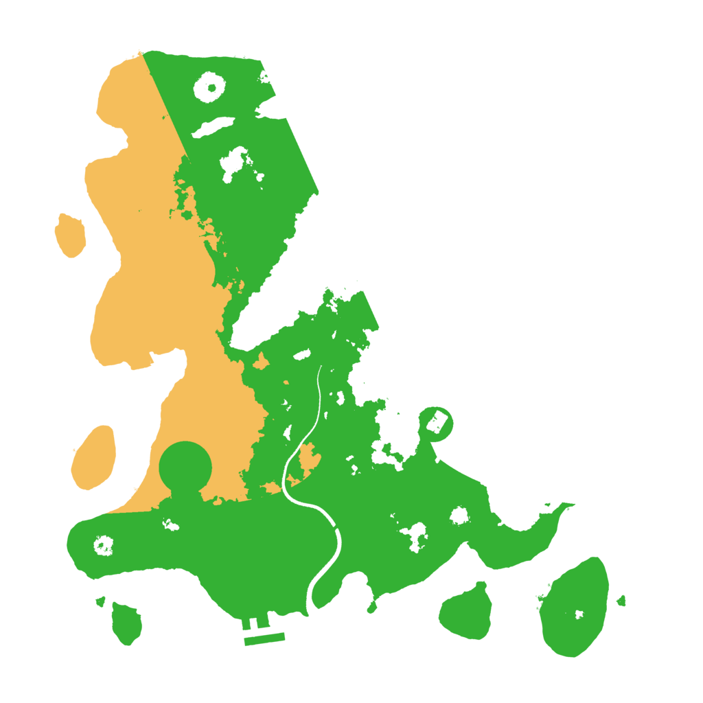 Biome Rust Map: Procedural Map, Size: 3500, Seed: 821596727