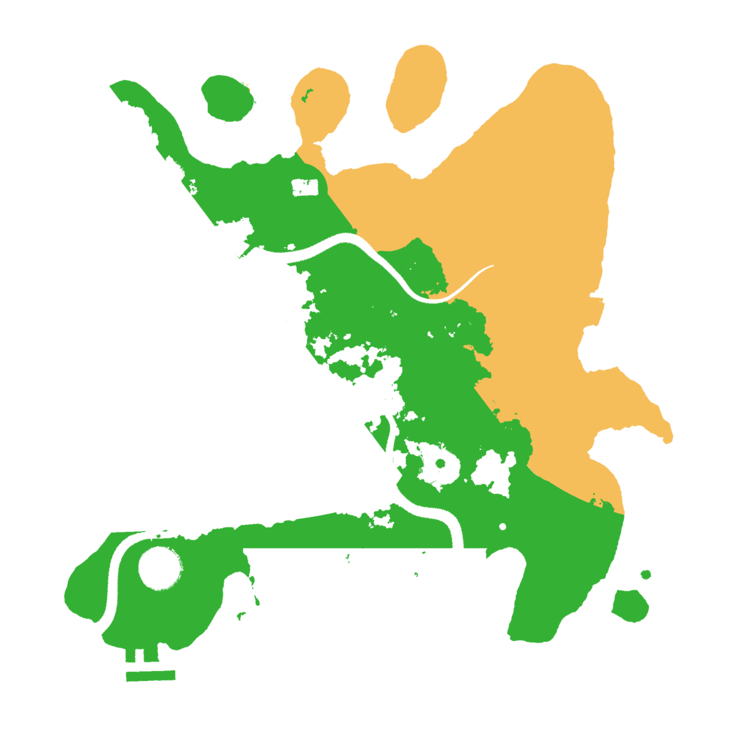 Biome Rust Map: Procedural Map, Size: 3000, Seed: 29593